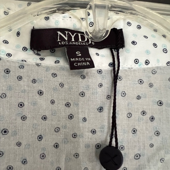 NYDJ Cotton Button Up Blouse - Picture 2 of 4